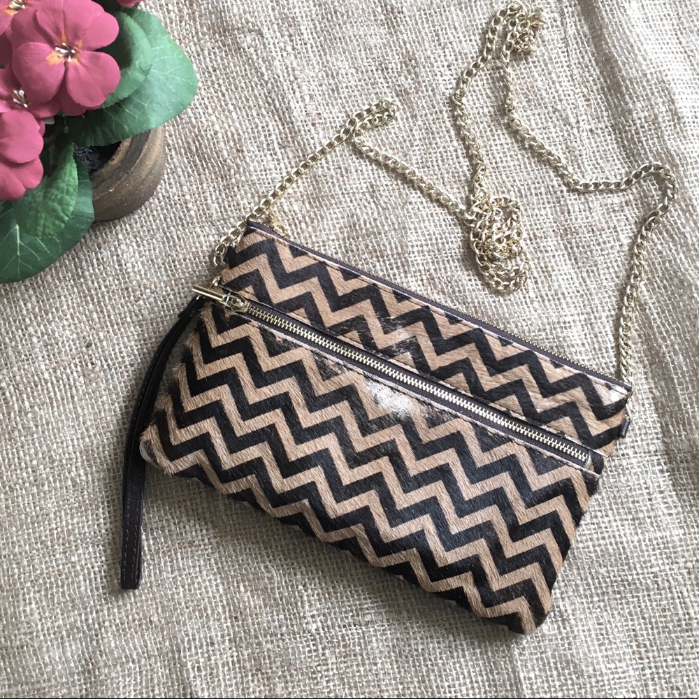 Monserat De Lucca Calf Hair Wristlet Shoulder Bag - Picture 2 of 12